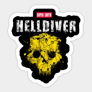 Helldiver splat Sticker